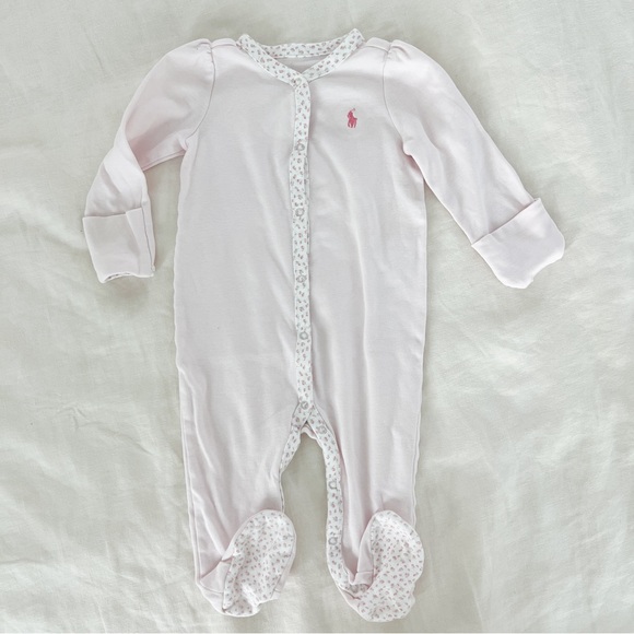 Ralph Lauren Footie Pajama Set - Picture 2 of 11